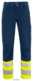 Hi vis projob 6533 work trousers with multi-pocket design
