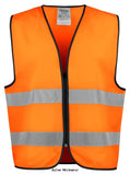 Projob hi vis 6709 zipped vest: class 2 reflective safety essential