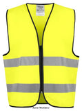 Projob hi vis 6709 zipped vest: class 2 reflective safety essential