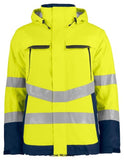 Projob 6441 high-visibility waterproof work jacket padded and functional