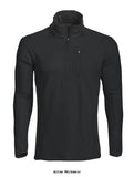 Black Projob Workwear Mid Layer Microfleece top Polo-643306 Shirts Polos & T-Shirts Projob Active-Workwear Comfortable long-sleeved functional top with polo. Short zip at the front with zip guard to protect the chin against chafing. Breast pocket and side pocket with zip. Useful over a T-shirt and under a jacket for all kinds of work.