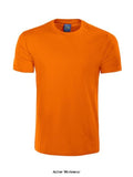 Orange Projob Workwear 2016 Cotton Tee Shirt Crew Neck T Shirt-642016 Shirts Polos & T-Shirts Projob Active-Workwear T-shirt in 100% cotton, colour -10 and -17 in interlock. Modern fit. Reinforced shoulder seam. Projob is a high quality Swedish Workwear brand that is diverse across many different sectors. They provide premium top quality functional and ergonomic workwear with the user in the forefront of their mind.