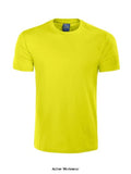 Yellow Projob Workwear 2016 Cotton Tee Shirt Crew Neck T Shirt-642016 Shirts Polos & T-Shirts Projob Active-Workwear T-shirt in 100% cotton, colour -10 and -17 in interlock. Modern fit. Reinforced shoulder seam. Projob is a high quality Swedish Workwear brand that is diverse across many different sectors. They provide premium top quality functional and ergonomic workwear with the user in the forefront of their mind.