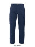 Durable cotton workwear utility trousers with knee protection