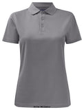 Grey Ladies Projob Workwear Ladies Polyester Wicking Polo Shirt Function Womens-642041 Shirts Polos & T-Shirts Projob Active-Workwear ladies polo shirt made of "spun dyed" polyester. Neck opening with three tone in tone buttons. The functional material rapidly transports moisture away from the skin. This means the garment dries quickly, keeping you fresh and dry all day. Shrink-proof and crease-resistant.