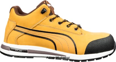 Puma safety composite dash wheat mid height safety boot s3 hro src-633180 boots puma active-workwear