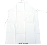 Pvc heavyweight work apron white 42’x36’ (pack of 10) click pahww42 disposable clothing active-workwear