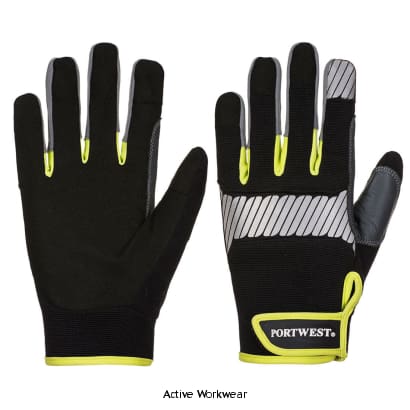 PW3 Enhanced Vis General Utility Multi-Purpose Touchscreen Glove-A770 Workwear Gloves PortWest Active Workwear