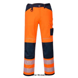 Orange PW3 Hi Vis Class 2 Work Trousers RIS 3279 Portwest PW340 Hi Vis Trousers Active-Workwear The PW340 Hi Vis trousers are part of the innovative Portwest PW3 range of Performance Workwear. Constructed using premium Hi Vis Tex Pro tape and durable polyester/cotton fabric, this contemporary Hi-Vis Work Trouser provides ultimate wearer comfort. Oxford fabric reinforcement at key abrasion points and triple stitching throughout guarantees maximum durability.