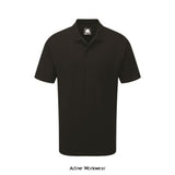Black Orn Workwear Raven Standard Uniform Polo shirt-1130 Shirts Polos & T-Shirts ORN Active-Workwear Our entry level polo is no budget polo. With 220gsm pique knit and reactive dyed fabric it is sure to offer a quality product to even those on a budget. High quality, classic poloshirt Plain knitted collar and padded, taped neckline for comfort.
