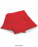 Red Result Active Fleece Tassel Scarf-R143X Hats Caps & Gloves Active-Workwear Extra long design - 155 x 25 cms, Tassels to each end, Extremely warm, Unisex product. Decoration process: embroidery & flock transfer