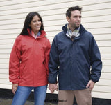 Result Core Midweight Waterproof hooded Long Work Jacket-R206X Workwear Jackets & Fleeces Active-Workwear Waterproof 2000mm, Windproof, Fully taped seams, High collar design. Full front zip fastening with storm flap. 2 front pockets. Inside pockets. Fully elasticated cuffs. Long fit Waterproof Windproof Mid Weight Fully Taped waterproof seams High collar design Concealed 3 panel