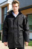 Result Workguard Platinum Managers Work Jacket (Foil Based Insulation) - R307M Workwear Jackets and Fleeces Outer: 100% 450D Polyester Oxford with PU coating Lining: 100% 210T Polyester Filling: 85% 160g/m² Polyester fibre, 15% Aluminium foil coating Front