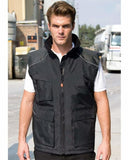 Result Workguard Vostex Bodywarmer - R306X Jackets Gilets & Fleeces Active-Workwear Outer: 100% 300D Oxford Polyester with PVC coating Lining: 100% 210T Polyester taffeta Filling: 100% Polyester wadding Waterproof 2000mm Windproof Full front heavy 2 way zip Inner stormflap Fron