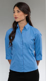 Russell Collection 3/4 SL Poplin-926F - Shirts & Blouses - Russell Collection