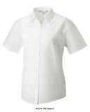 Russell collection ladies poplin shirt-935f shirts polos & t-shirts active-workwear