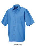 Russell Collection Men’s Poplin Shirt-935M - Shirts Polos & T-Shirts - Russell Collection