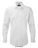 Russell Collection Mens Stretch Shirt Long Sleeved - 960M Shirts & Blouses Russell Collection Active-Workwear