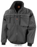 Sabre padded pilot jacket waterproof windproof result workguard r300x jackets & fleeces active-workwear