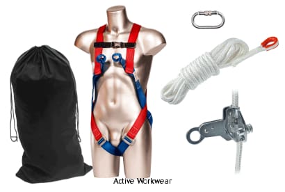 Safety 15m vertical ascending descending kit 2 point harness- fp67 miscellaneous active-workwear