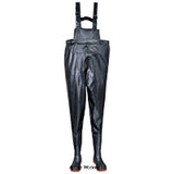 Safety chest waders s5 steel toe and midsole portwest- fw74 wellingtons active-workwear