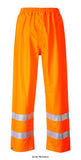 Sealtex Flame Retardent Hi-Vis Waterproof Over Trousers with Reflective Stripes - FR43