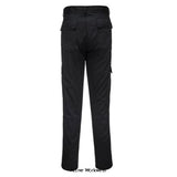 Slim Fit Combat Work Trousers Portwest C711 Trousers Active-Workwear This slim fit Portwest combat trouser offers a fantastic fit for the ultimate modern-day work trouser. Constructed from our rugged, pre-shrunk Kingsmill fabric, the combat trouser is built to take on the toughest of jobs. Multiple utility pockets are featured with hook and loop flaps for added security. Features a reflective trim on the internal hemline for enhanced visibility.
