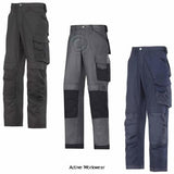 Snickers 3 series work trousers with knee pad pockets canvas plus loose fit - 3314 classic holster version