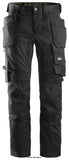Snickers 6241 Allround Work Stretch Tapered Leg Trousers with Holster Pockets Kneepad Trousers Snickers Active-Workwear