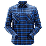 Snickers all-round work checked flannel long sleeve shirt