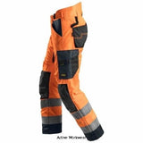 Snickers AllRound Work High Vis 37.5 Insulated Trousers Class 2 - 6639 Hi Vis Trousers Active-Workwear