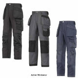 Snickers Canvas 3 Series Work Trousers with Kneepad & Holster Pockets Canvas + -3214 Kneepad Trousers Active-Workwear