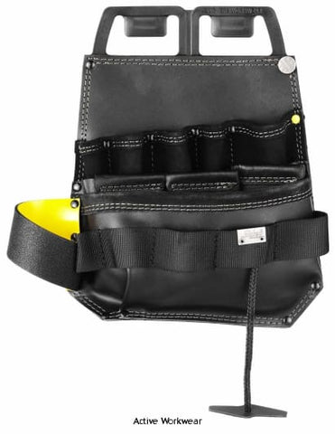 Snickers Electricians Tool Pouch (Leather) - 9785 Toolvests Toolbelts & Holders Active-Workwear Designed for the electrician. Extremely hardwearing leather tool pouch for your essential tools. Uniquely designed for Snickers Workwear toolbelts. Hardwearing pouch made in thick leather, with double seams and rivets for extra durability Special reinforced compartments and durable Nylon loops for easy access to your screwdrivers, pliers, utility knife and voltmeter Hammer holder in durable rubber plastic