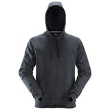 Steel Grey Snickers Hoody No Zip over the head hoodie sweatshirt - 2800 Workwear Hoodies & Sweatshirts Active-Workwear Robust, straightforward Snickers Hoodie with a large kangaroo pocket to warm the hands. Easy to enjoy and ideal for company profiling. Brushed inside for extra comfort 2x2 rib with Lycra for solid performance Reinforced elbows for enhanced durability Sizes: XS-XXXL Material: 65% Polyester 35% Cotton, 300 g/m².