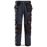 Navy Snickers Litework 37.5 Stretch Work Trousers with Holster Pockets-6210 Trousers Snickers Active-Workwear Superior ventilation, great fit with stretch panels. These lightweight work trousers with holster pockets combine functional design with 37.5 technology, ensuring cool working comfort in warm conditions. Quick-drying and cooling 37.5® fabric with UPF 40. 4-way stretch panel at crotch. CORDURA reinforced ruler pocket, leg pocket and leg endings. Knee Guard® system certified according to EN 14404