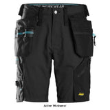 Litework 37.5 Work Shorts Holster Pockets-6110 Workwear Shorts & Pirate Trousers Snickers Active-Workwear Superior ventilation, great fit with stretch panels. These lightweight work shorts with holster pockets combine functional design with 37.5® technology, ensuring cool working comfort in warm conditions.  Quick-drying and cooling 37.5® fabric with UPF 40. 4-way stretch panel at crotch.