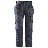 Navy Blue Snickers Original 3 Series Work Trousers with Kneepad & Holster Pockets -3212 Trousers Active-Workwear Snickers original classic styled Dura twill trousers before the size and style changes - when life was simpler and sizing was simple.-Extremely hard-wearing work trousers made in dirt repellent DuraTwill fabric. Features an advanced cut with Twisted Leg design, Cordura® reinforcements for extra durability and a range of pockets, including holster pockets