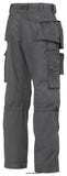 Steel Snickers Original Floor layers Trousers Rip-Stop (made with Kevlar)- 3223 Trousers Active-Workwear Save your knees. Count on reliable protection and functionality every working day in these Snickers original advanced floor layer trousers. Features an innovative cut for a perfect fit and coated Kevlar reinforcements on the knees for extra durability. Advanced cut with Twisted Leg design and Snickers Workwear 