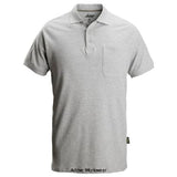 Grey Snickers Workwear Classic Polo Shirt (Ideal for Embroidery) - 2708 Shirts Polos & T-Shirts Active-Workwear-Attractive robust Snickers Workwear Polo Shirt available in a wide range of colours. Ideal for company profiling. For a long service life, reinforced at the shoulder seam and back of neck Easy care finish: maintains colour and shape in 85° C washing Chest pocket for added convenience and a smart look.