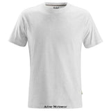 ash grey Snickers Workwear Classic Work T Shirt 100% Combed Cotton Comfort Tee Shirt - 2502 Shirts Polos & T-Shirts active workwear Snickers Open opportunities. A classic T-shirt with Cotton comfort and loads of company profiling possibilities. For a long service life, reinforced at the shoulder seam and back of neck Lycra in the neck rib helps maintain shape wash after wash Printed neck label to avoid itching. Sizes: XS-XXXL Material:
