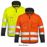 Snickers Workwear Hi Vis Men's Work Jacket Hardwearing Class 3 - 1633 Hi Vis Jackets Active-Workwear A hard-working lifesaver. Rely on this high-visibility jacket, designed to be seen in every direction. Featuring advanced cut with true pre-bent sleeves for exceptional freedom of movement. EN 20471, Class 3. Reflective bands all around, including over the shoulders so that you're highly visible