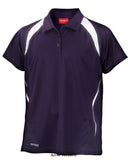 Navy Spiro Men's Team Spirit Breathable sporty Polo Shirt S177M Shirts Polos & T-Shirts Active-Workwear Performance lightweight polo Printed design feature Reflective SPIRO logo on right bottom hem Dropped hem Soft comfort fit COOL-DRY fabric Quick drying 3 button neck closing Keeps the skin cool and comfortable 