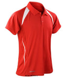Red Spiro Men's Team Spirit Breathable sporty Polo Shirt S177M Shirts Polos & T-Shirts Active-Workwear Performance lightweight polo Printed design feature Reflective SPIRO logo on right bottom hem Dropped hem Soft comfort fit COOL-DRY fabric Quick drying 3 button neck closing Keeps the skin cool and comfortable 