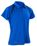 Royal Spiro Men's Team Spirit Breathable sporty Polo Shirt S177M Shirts Polos & T-Shirts Active-Workwear Performance lightweight polo Printed design feature Reflective SPIRO logo on right bottom hem Dropped hem Soft comfort fit COOL-DRY fabric Quick drying 3 button neck closing Keeps the skin cool and comfortable 