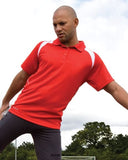 Spiro mens team spirit breathable sporty polo shirt - s177m