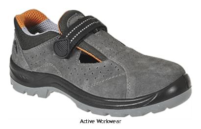 Steelite s1 obra safety perforated sandal steel toecap and midsole - fw42 shoes active-workwear