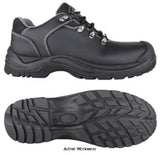 Storm s3 safety shoe with steel toe midsole and wide fit - toe guard tg80245 shoes snickers active-workwear