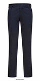 Stretchy slim fit chinos uniform work trouser portwest s232