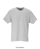 Heather Grey Turin Premium Cotton Uniform Work Tee Shirt Portwest B195 Shirts Polos & T-Shirts Active-Workwear Portwest Turin Premium T-Shirt B195 is outstanding value, this garment is ideal for workwear and corporate wear. Available in a choice of popular colours, this t-shirt looks great when worn on its own or underneath a sweatshirt.  Made from premium 100% cotton