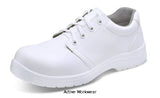 Vegan friendly micro fibre tie safety shoe white s2 beeswift cf822 catering & hospitality active-workwear